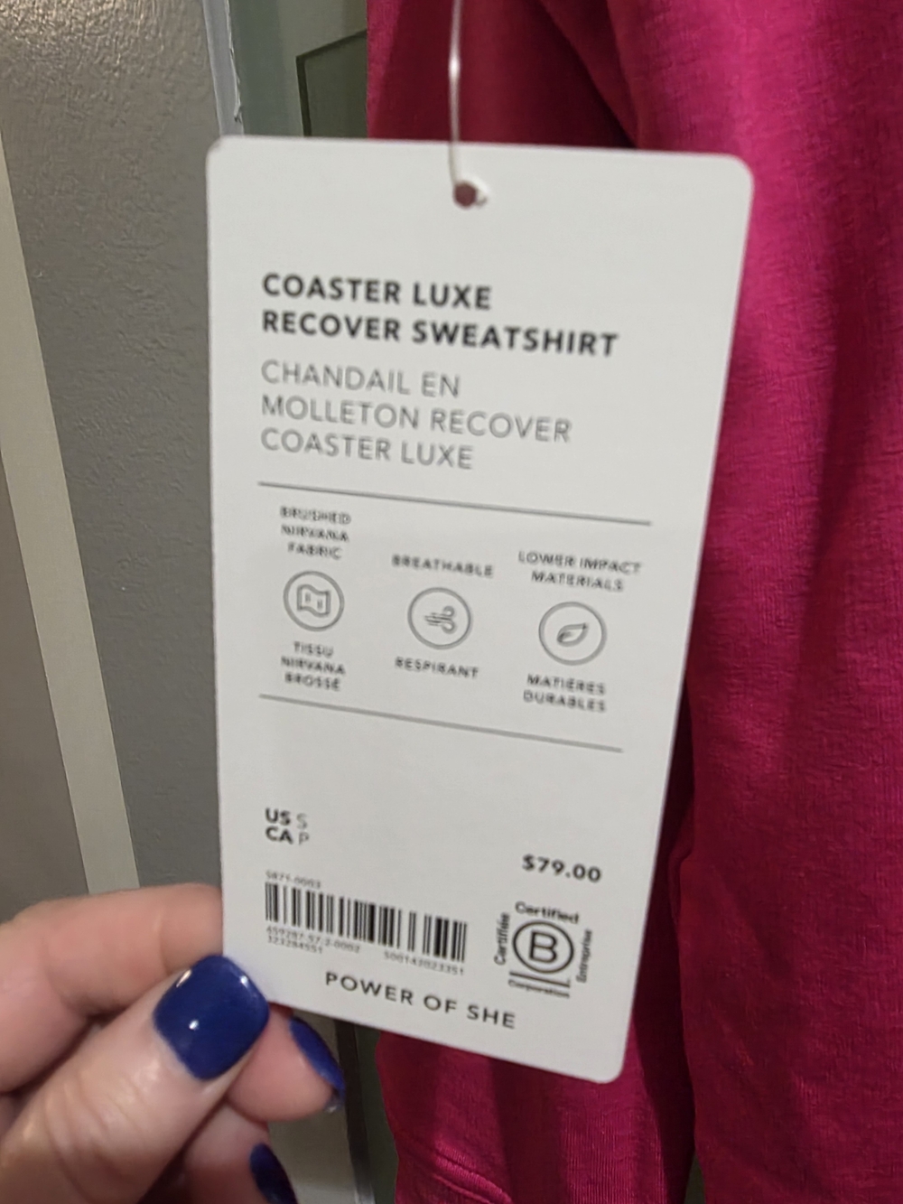 Athleta Coaster Luxe Recover Sweatshirt NWT - Picture 3 of 4